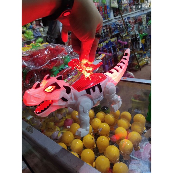 Mainan Dino Batrai Bonus Dinosaurs Lampu Suara Berjalan Bisa Jalan Dinosaurus T-Rex Rex Pontianak