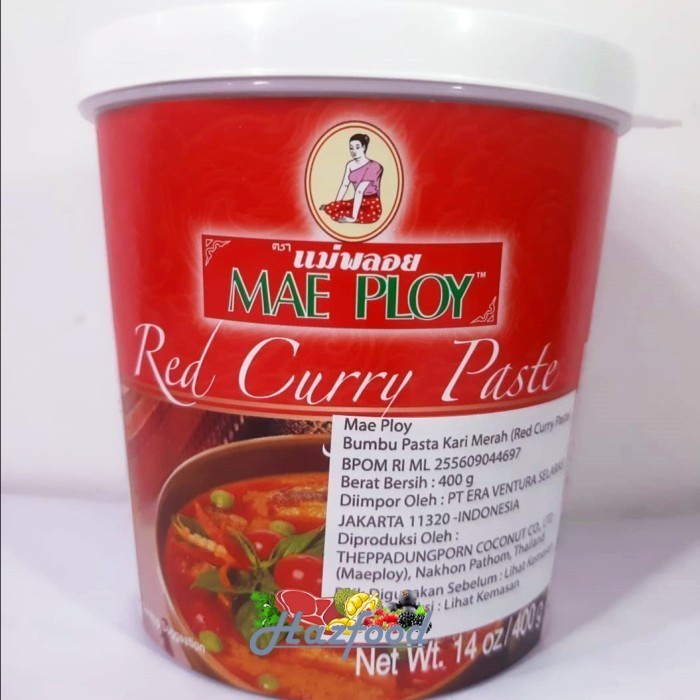 

Mae Ploy Red Curry Paste / Bumbu Pasta Kari Merah - 14oz / 400 Gram