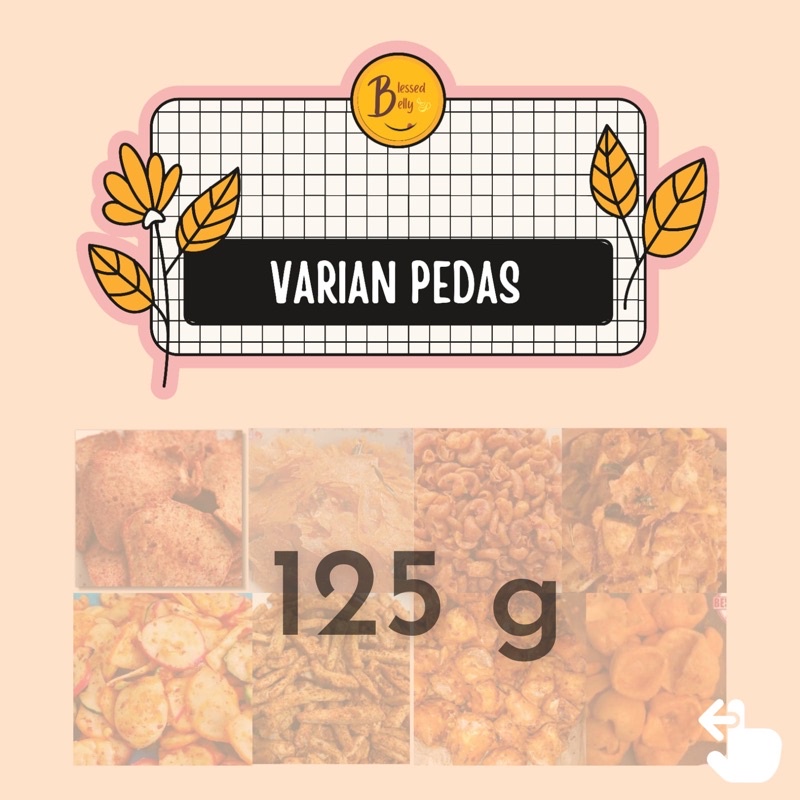 

TERMURAH snack kiloan makanan ringan serba pedes 125 g