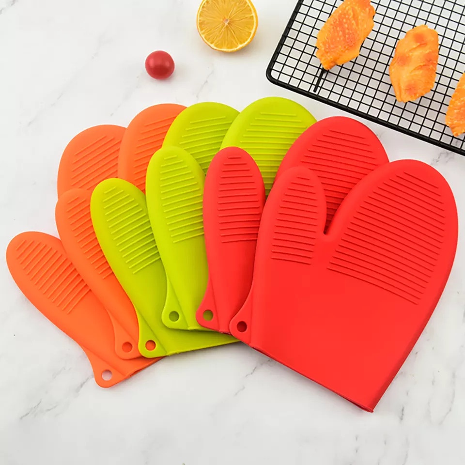 Sarung Tangan Silicone Anti Panas Pemegang Panci Anti Panas Oven Gloves 1 Pcs Pelindung Tangan Silicone TERMURAH TERLARIS