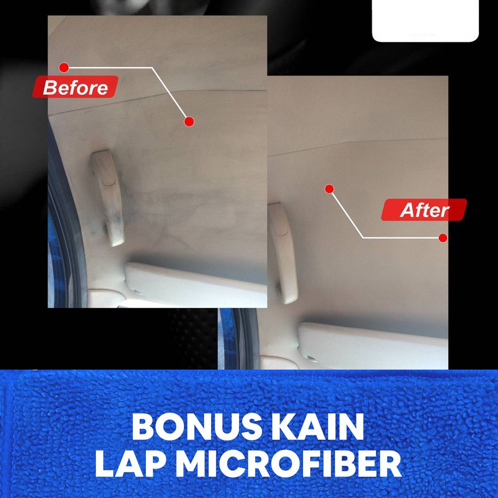 Paket Pembersih Interior Pembersih Dashboard Mobil Cairan Shampoo Pembersih Mobil Tanpa Air