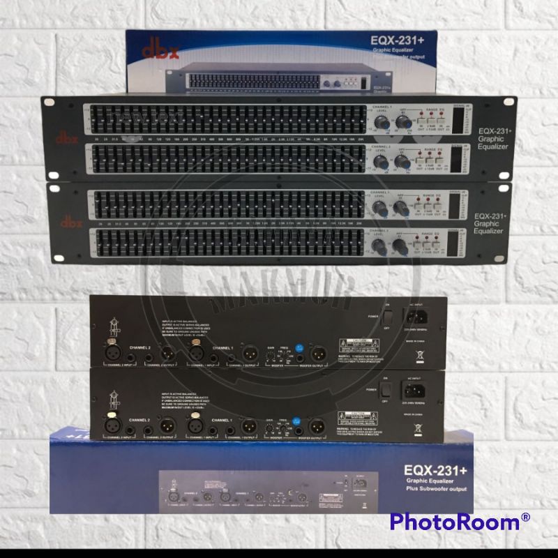 Equaliser DBX EQX 231 + Subwoofer - Equalizer dbx Eqx 231 Plus Sub