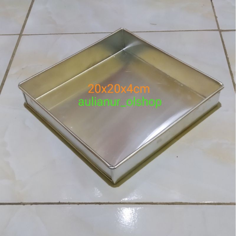 loyang kue 20x20 / loyang persegi 20x20  / loyang brownies 20x20