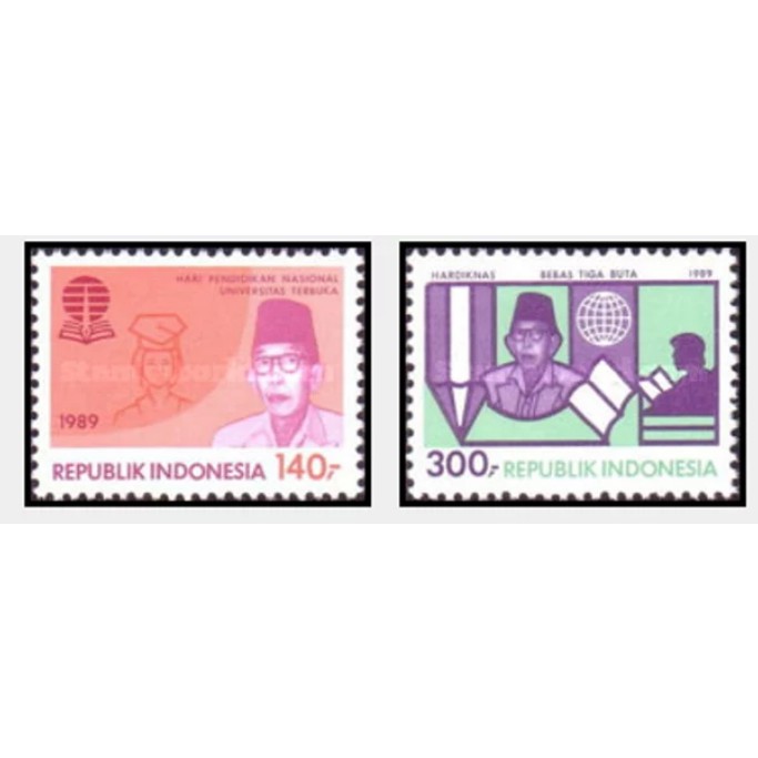 

Perangko Filateli J11 Indonesia MNH 2v 02.05.1989 National Education Day