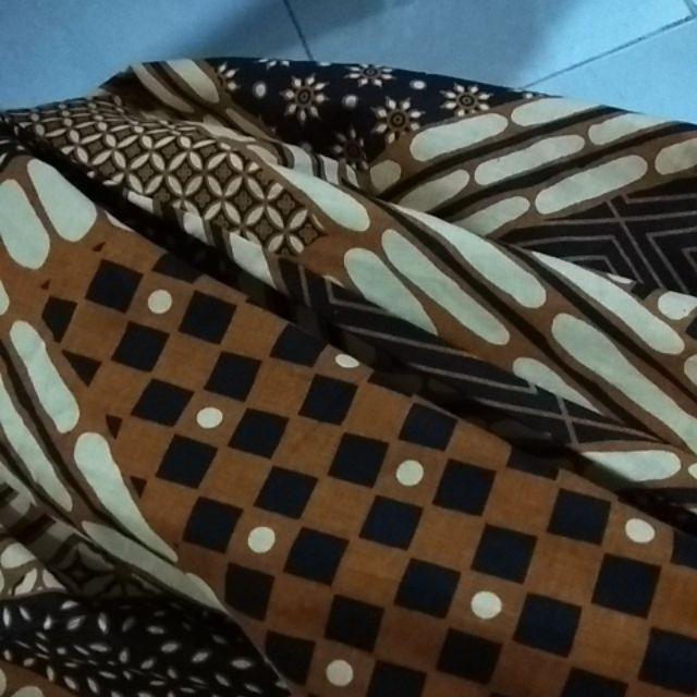 Tunik Aserehe Mataram Brownies Jumbo Batik Sogan Big Size Muslim Kantor