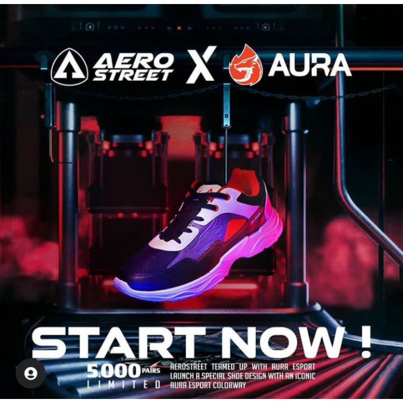 sepatu aero street x aura eSports
