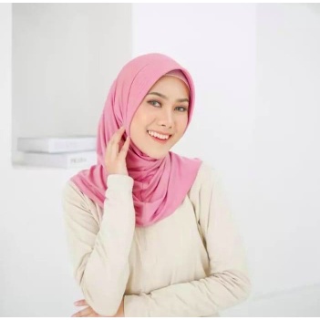 Hijab Bergo Jersey premium pet pendek / hijab sporty pendek / hijab sport salur instan simple BISA COD