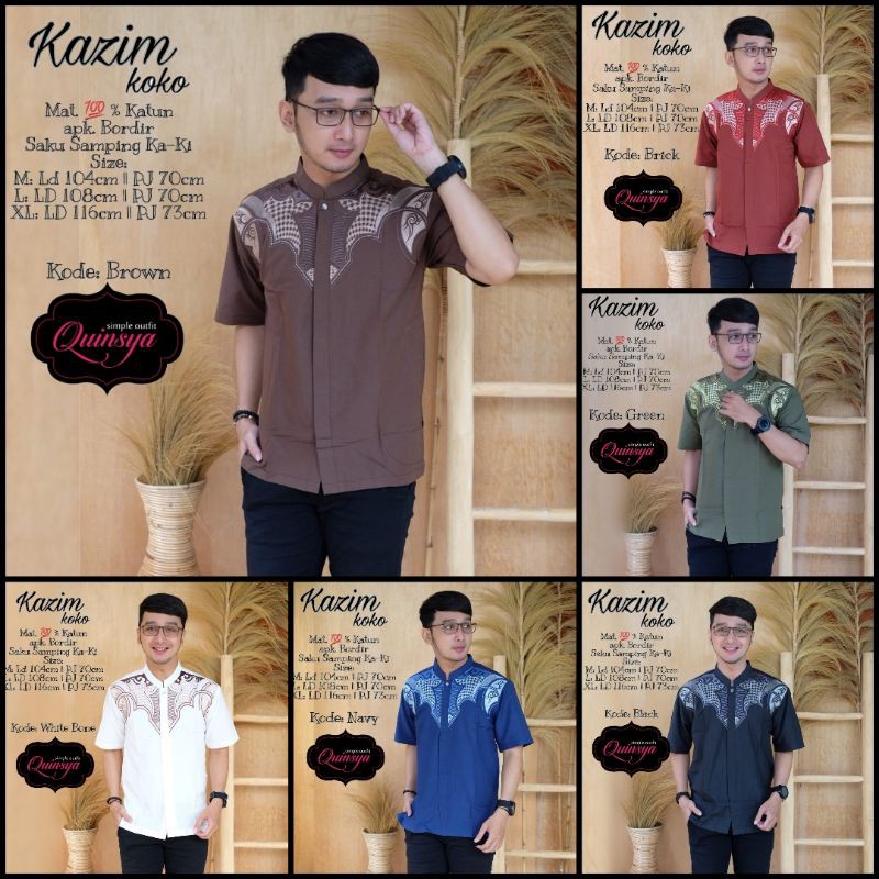 BAJU KOKO PRIA // BAJU KOKO DEWASA// KAZIM KOKO BY QUINSYA