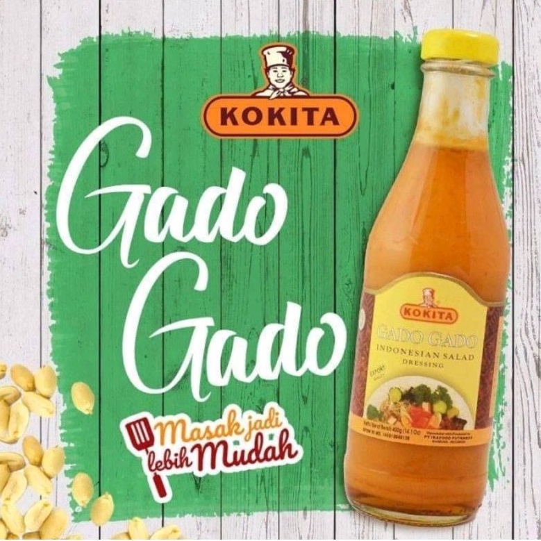 

KOKITA BUMBU GADO GADO SIAP SAJI / INDONESIAN SALAD DRESSING INSTAN