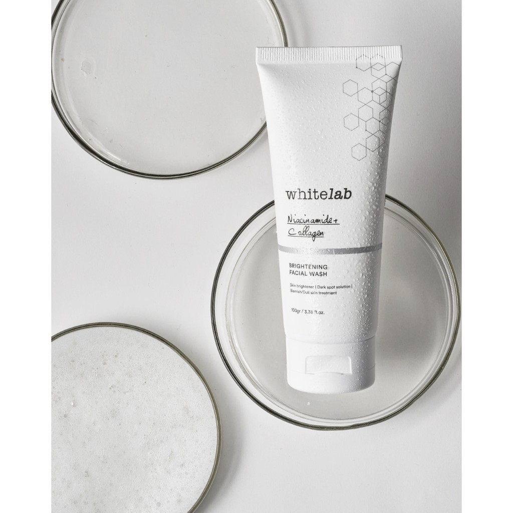 Whitelab Brightening Facial Wash Whitening Sabun Cuci Muka Perawatan Kecantikan Wajah Original BPOM