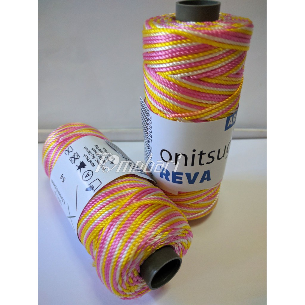 BENANG RAJUT JALA NILON ONITSUGA REVA PUTIH KUNING PINK OR-02
