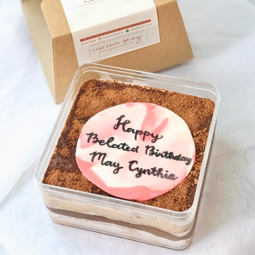 

Letter Dessert Box - Dark Choco Biscuit Cake [FREE CUSTOM UCAPAN]