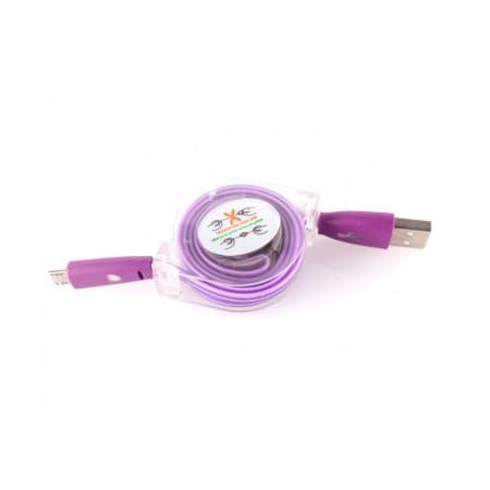 KABEL DATA TARIK NYALA LAMPU LED SMILE BISA BUAT CAS HP USB PORTABLE