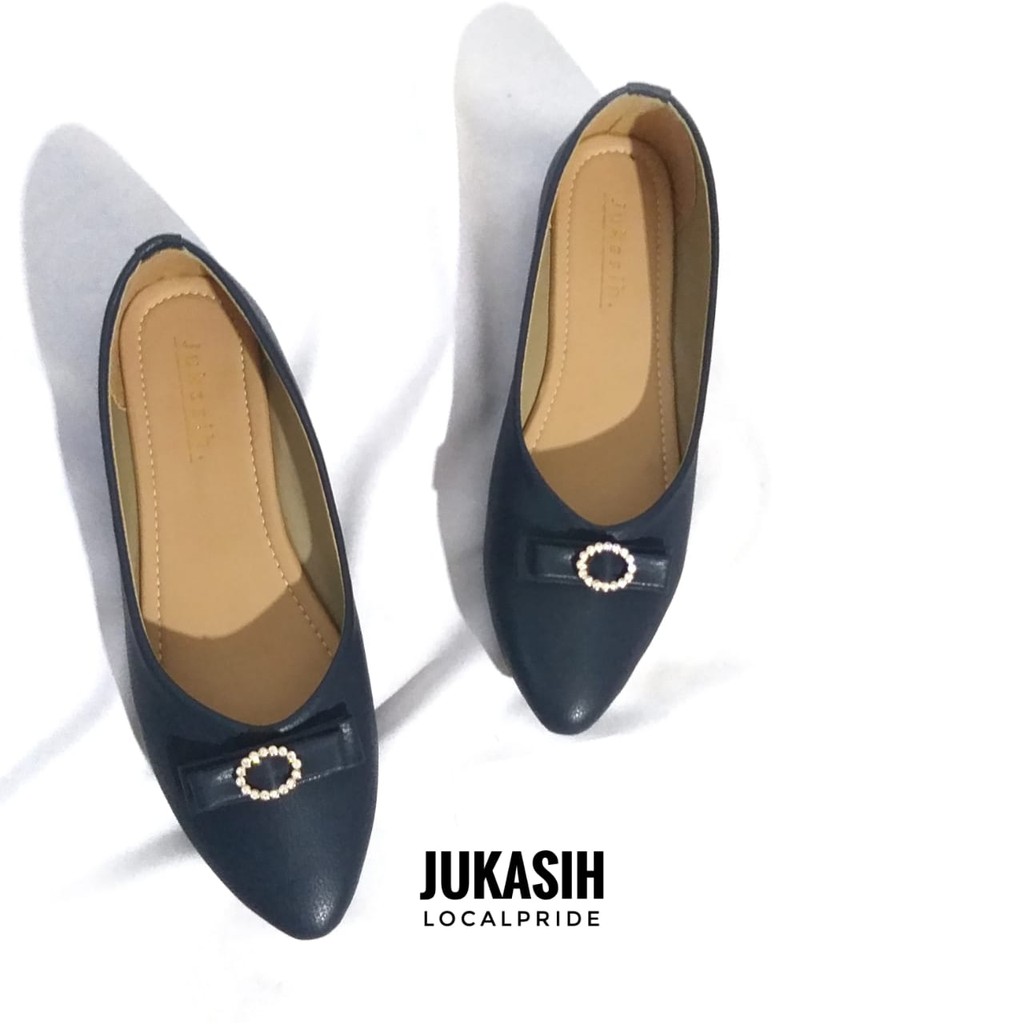 sepatu wanita flatshoes YA-011 sol karet lentur kuat dan tidak licin