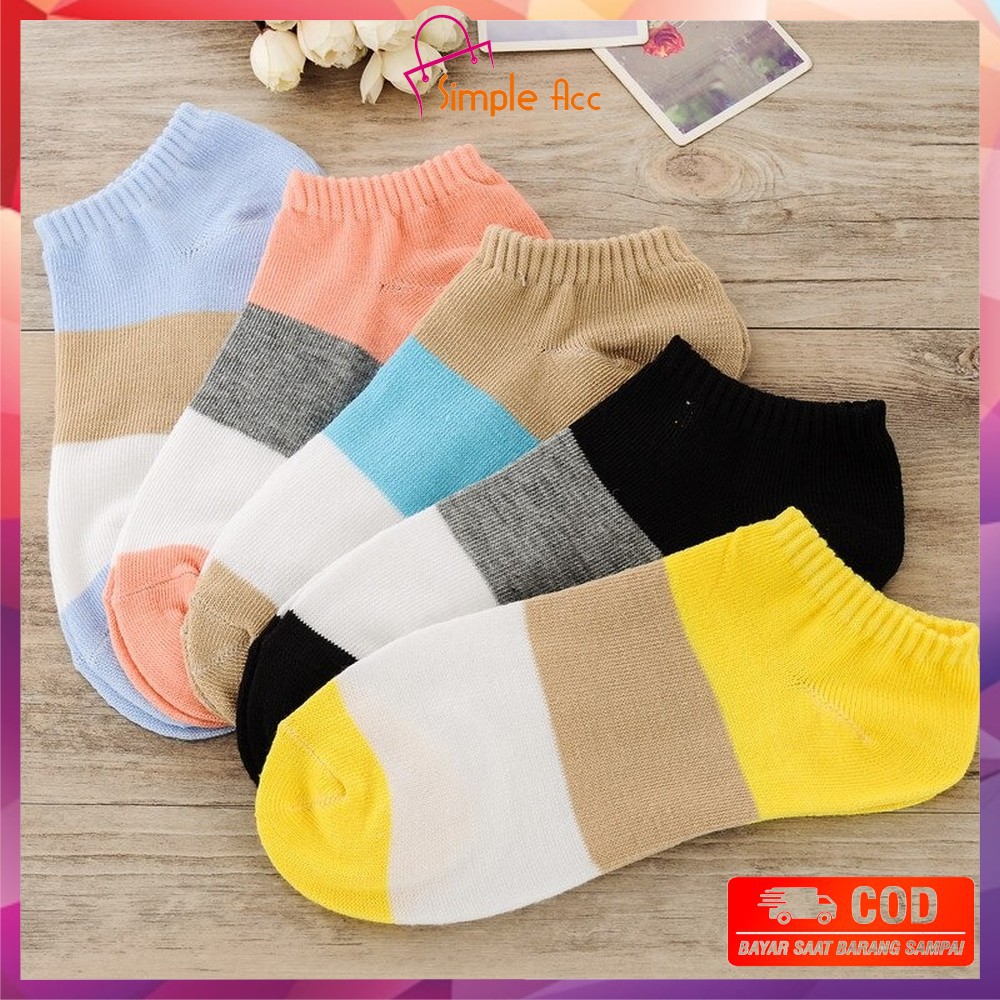 ~COD~ DO-P51-P54 Kaos Kaki Pendek Dewasa / Kaos Kaki Semata Kaki / Kaos Kaki Ankle Motif/Short Socks-6