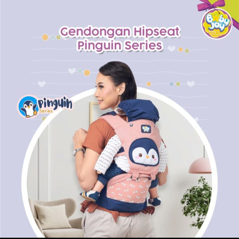 Baby Joy Gendongan Bayi Model Hipseat Pinguin Series - BJG 3038