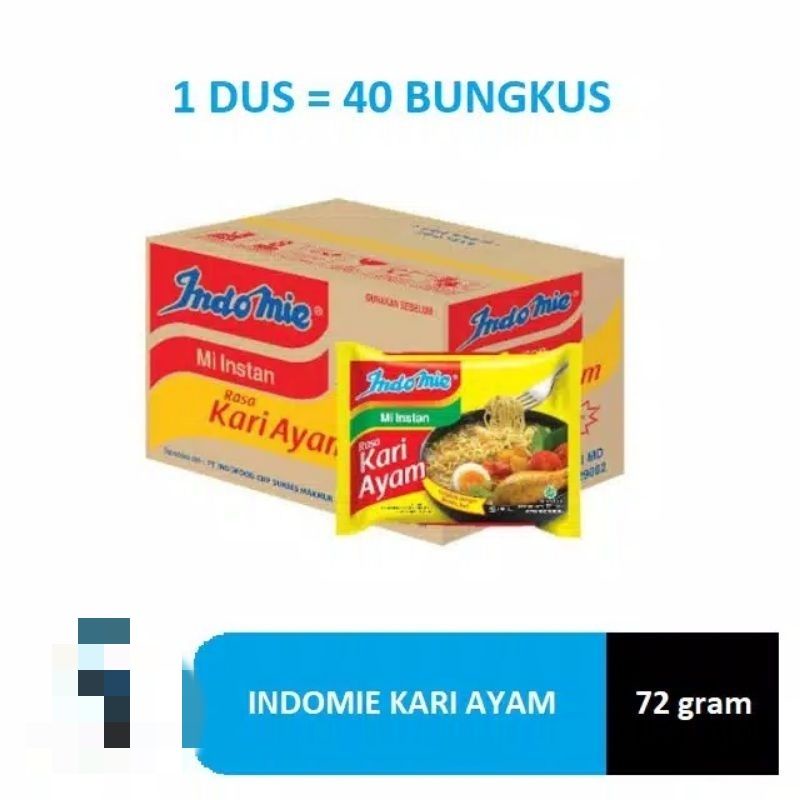 

Indomie kari ayam 1 karton 40 bks