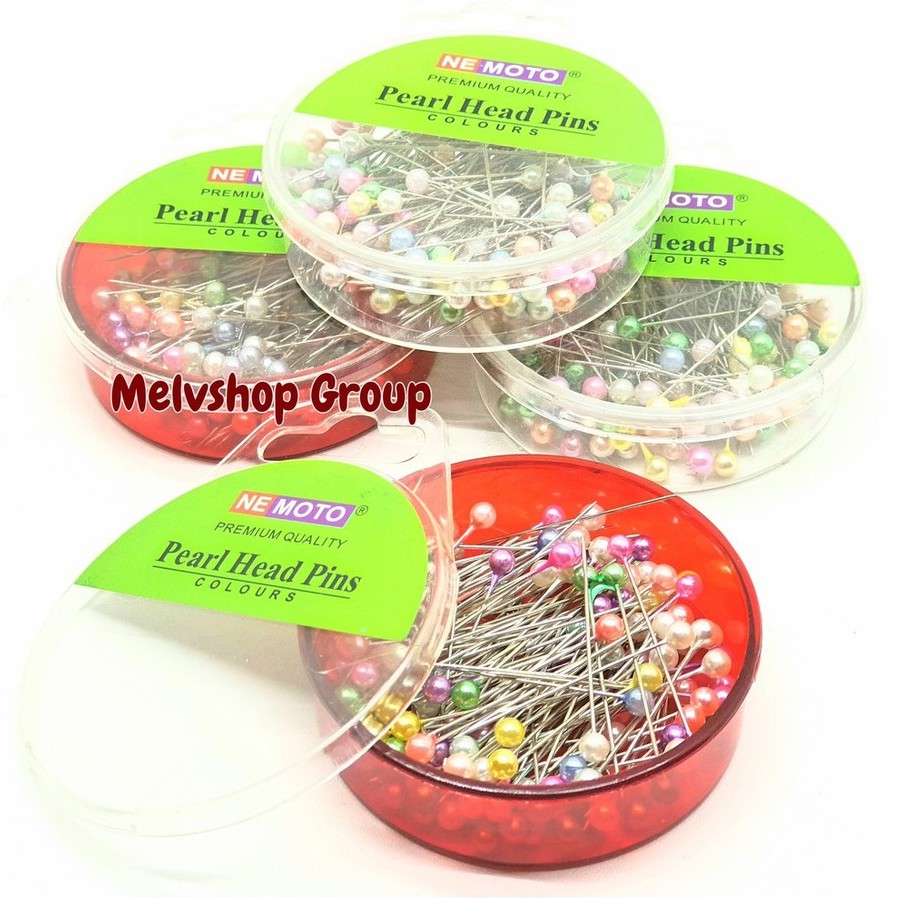 Jarum Pentul MOTO - Pearl Head Pins - Jarum Pentol Hijab