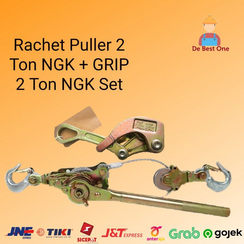 Rachet Puller 2 Ton NGK + GRIP 2 Ton NGK Set