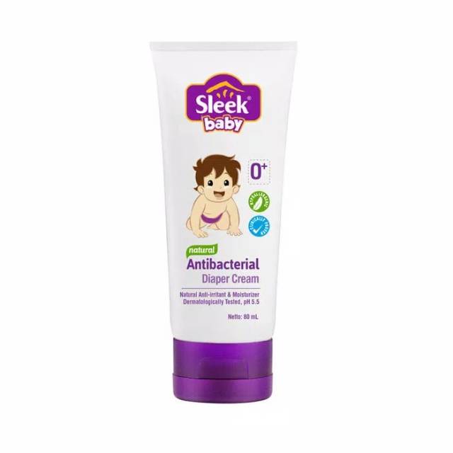 SLEEK Baby Natural Antibacterial Diaper Cream Tube 80g