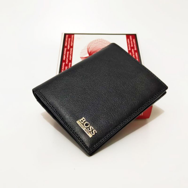 Dompet Pria Lipat Buku Berkualitas Free Box Termurah Dompet Lipat Dalam 3 slot foto logo random