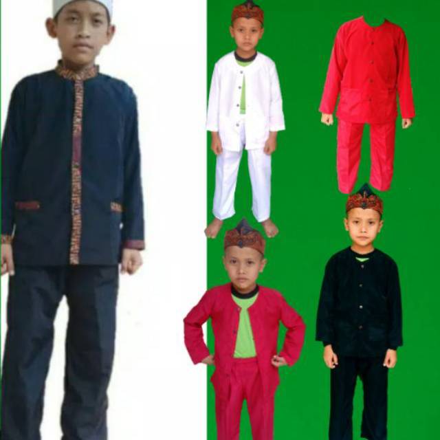 Stelan baju celana pangsi anak