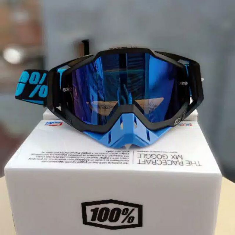 kacamata cross trail 100 biru