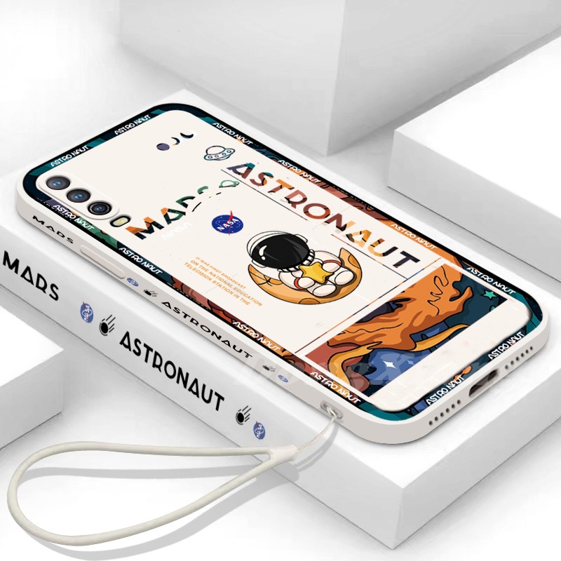 Casing Soft Case TPU Motif Astronot Mars Untuk Huawei Y6 Pro 2019 Y6P Y7A Nova 7i Nova5T 3i Y9S P30 Lite