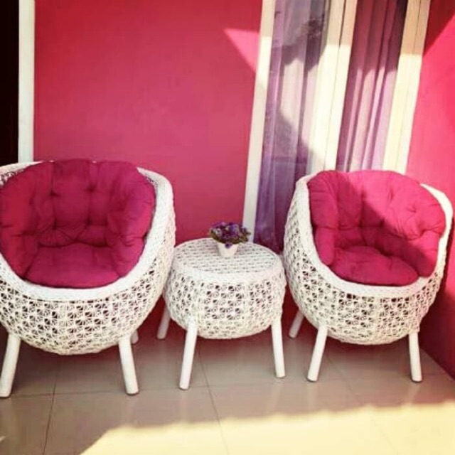 Set Kursi Teras Rotan Brekele