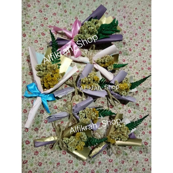 Buket Mini / Hiasan Hampers /Edelweis Asli