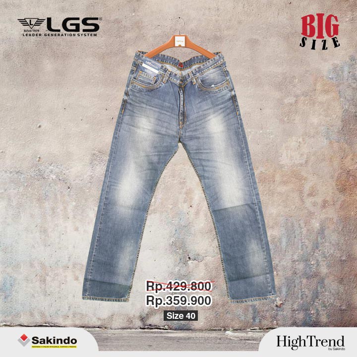  Celana  Big Size  Jeans Original LGS BIG SIZE  40  JSF 492 