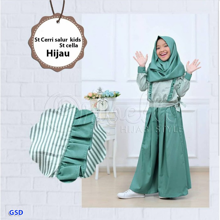 Terbaru Two Mix Dress Anak Muslim Baju Muslim Anak Wanita Gami Vd912 Terbaru Busana Muslim Setela Shopee Indonesia