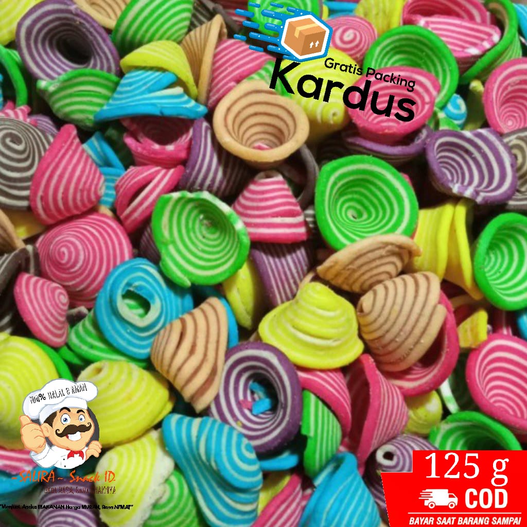 

[125g] Kuping GAJAH PELANGI / Kuping Gajah RAINBOW