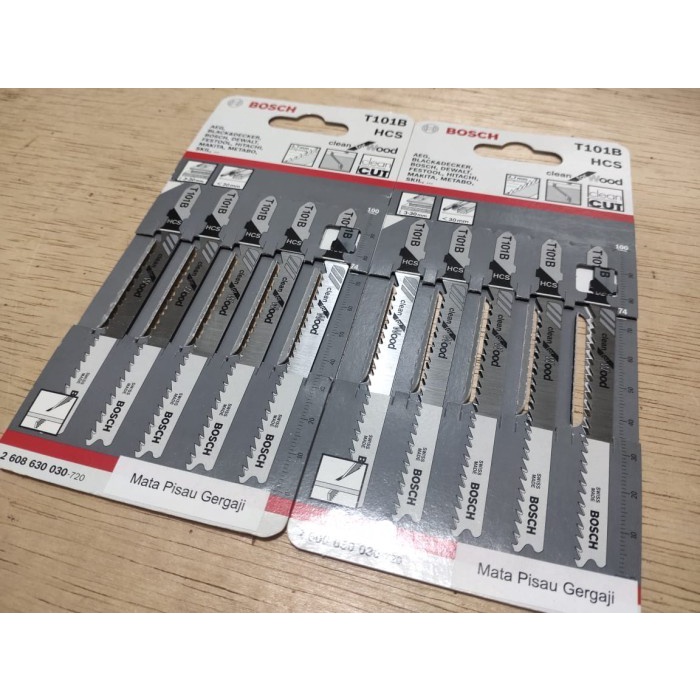 MATA JIGSAW BOSCH T101B HCS/Mata Jigsaw Besi Metal Jig Saw Blade Gergaji SET ISI 5PCS