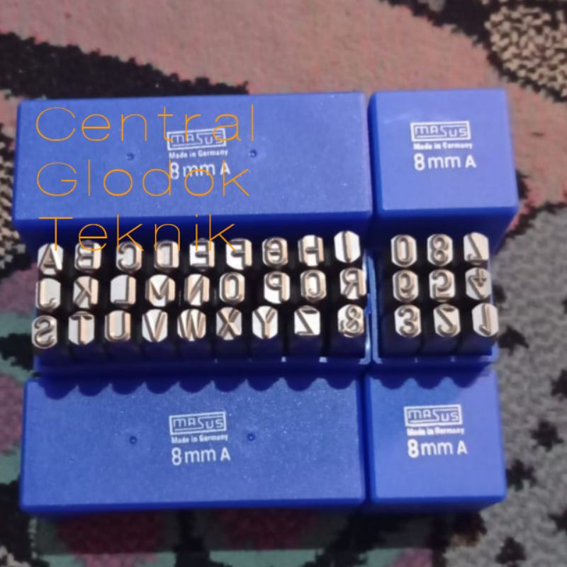 MASUS GERMANY Angka ketok dan huruf ketok 8 mm