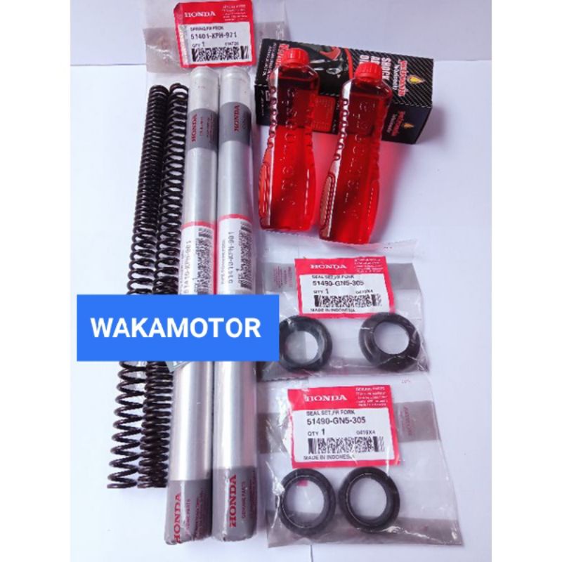 As Sok Depan Karisma As shock depan+per shock+seal shock+oil shock Supra x 125 karisma Kirana plus p