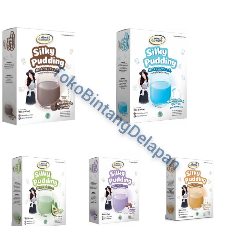 

Silky Pudding 155g (Chocolate / Bubble Gum / Biscuit / Taro / Avocado)