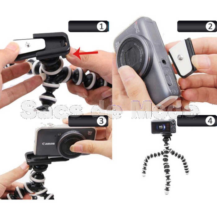 Octopus Gorilla MEDIUM SIZE Tripod FREE Holder U for Smartphone / HP