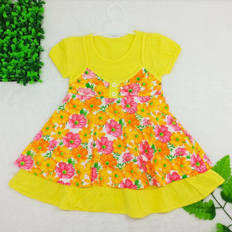 [Ss-1029] Dress Anak Size 1-2tahun, Pakaian Anak Perempuan, Anak Tampil Cantik