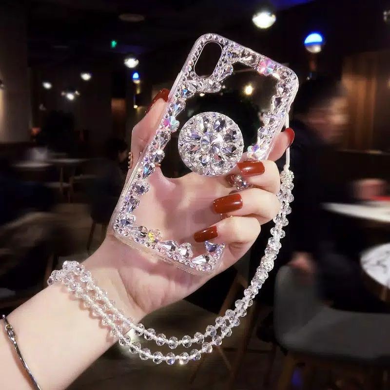 Case Berlian Oppo Samsung Xiaomi Iphone Vivo Reno Realme