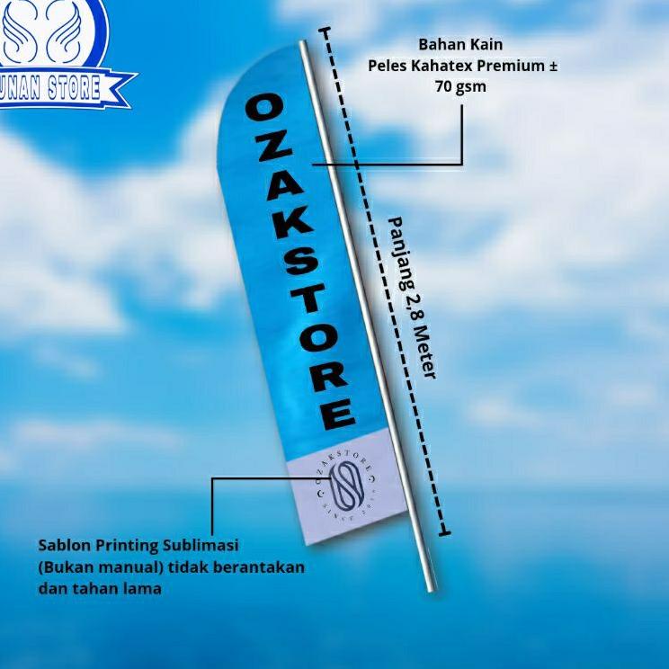 Serbuuuu.. Umbul Umbul Custom Desain Sablon + Logo