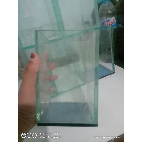 Akuarium Soliter Akuarium Ikan Cupang Uk 10*10*15 Akuarium Mini ikan cupang guppy