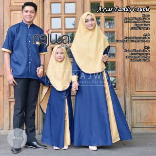  Baju  Ayyas Family Couple  Ibu  Ayah  Anak  Cewek Gamis Kemeja 