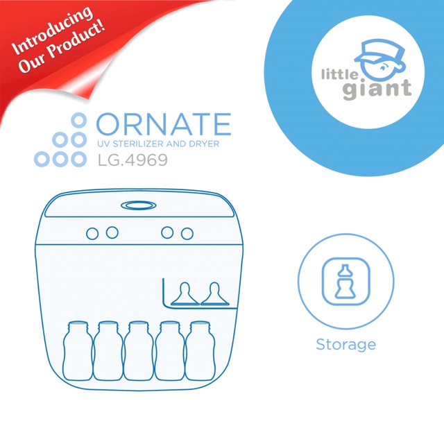 LG 4969 Little Giant ORNATE UV Sterilizer &amp; Dryer / LG 4975 AIDEN UV Sterilizer &amp; Dryer / Steril &amp; Pengering