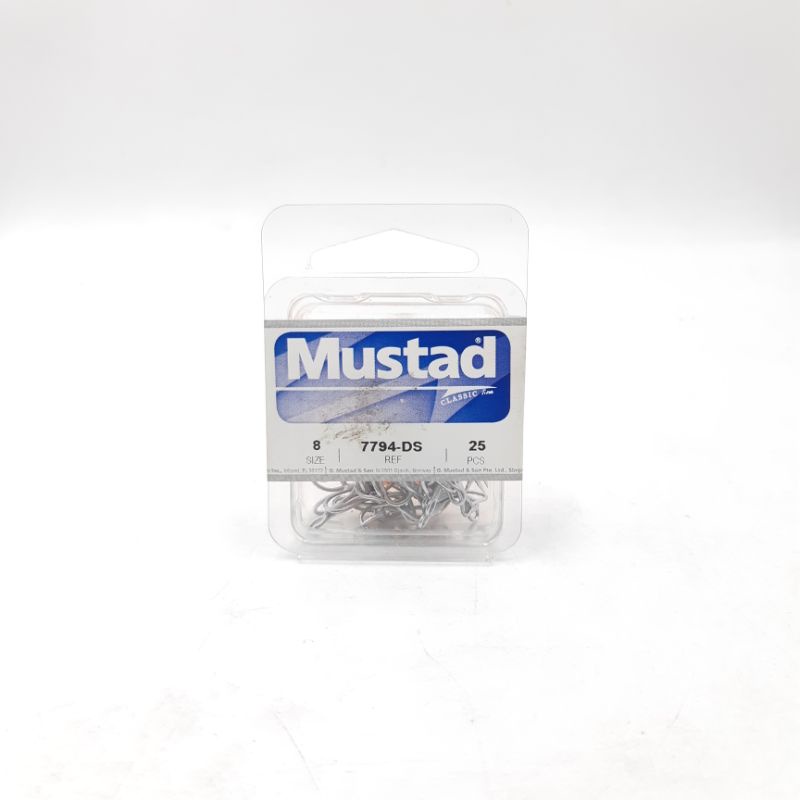 Kail Pancing Treble Hook Mustad 7794DS isi 25pc No 8