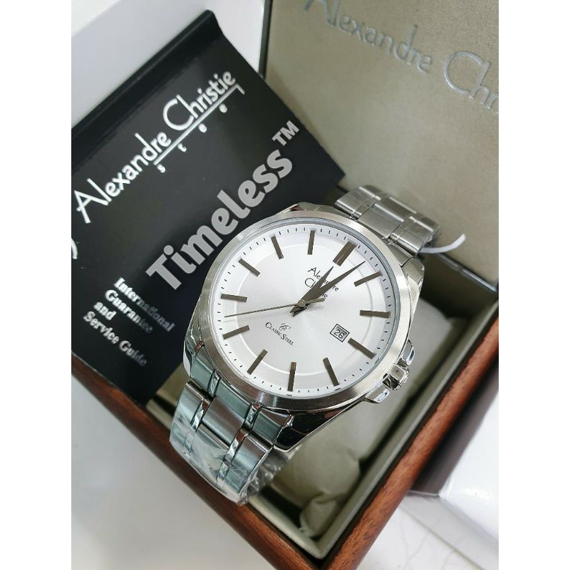 Jam Tangan Pria Alexandre Christie AC 8404 MD Silver