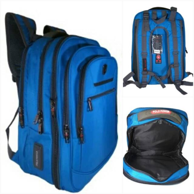 [ORIGINAL] Polo Power Tas Ransel High Spec Polo Backpack Expandable (LZ)