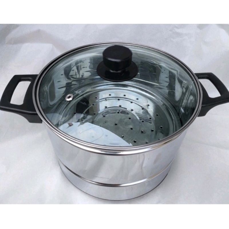 PANCI KUKUS TUTUP KACA / PANCI KUKUS STANLESS / PANCI KUKUS NASI / PANCI KUKUS SERBAGUNA