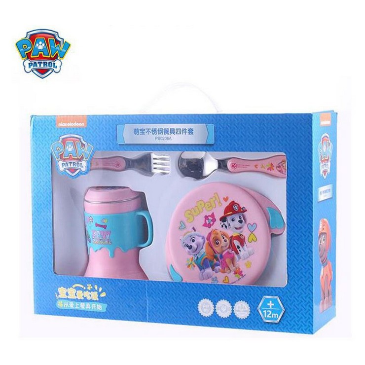 ORIGINAL PAW PATROL baby dinnerset stainless 4pcs PB0208