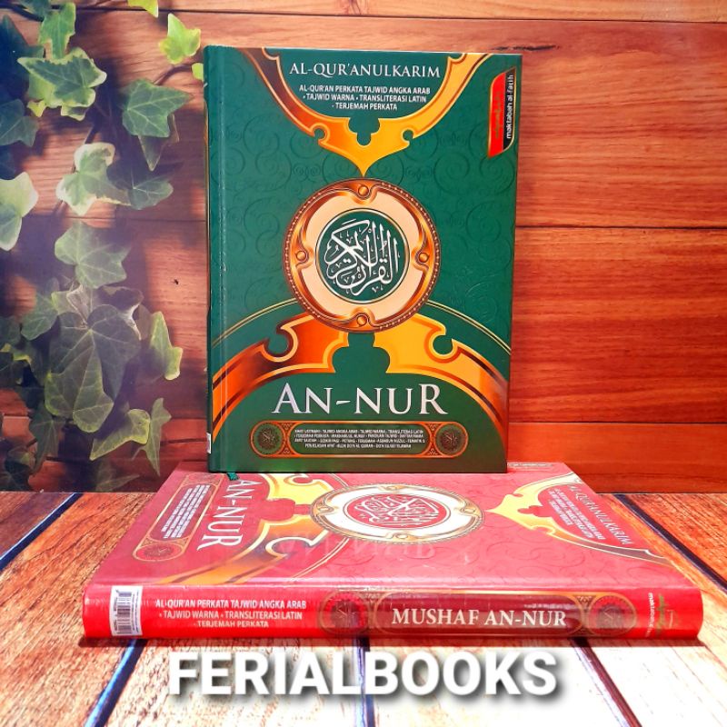 

alquran AN NUR A4 besar,terjemah latin perkata
